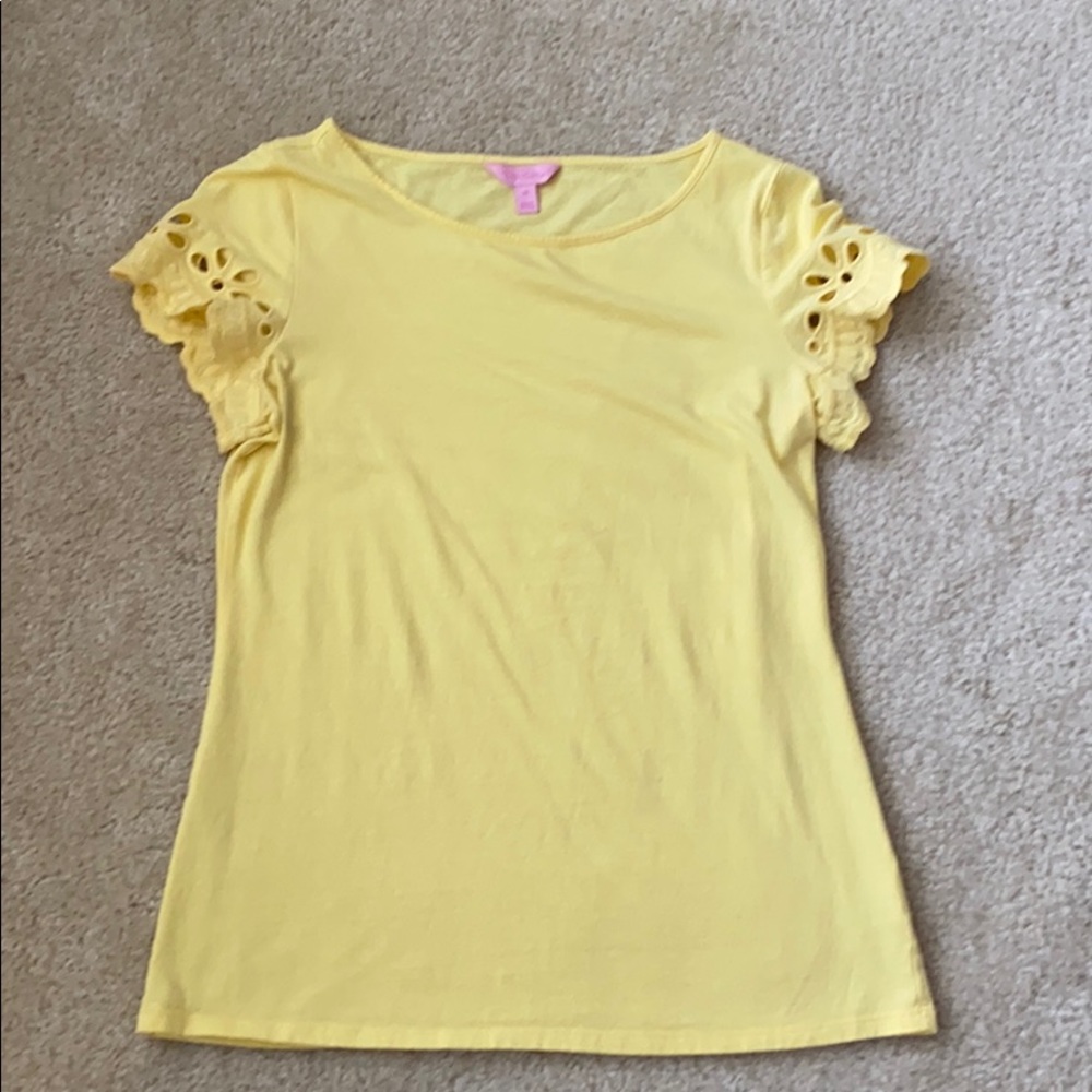Yellow Lilly Pulitzer Top